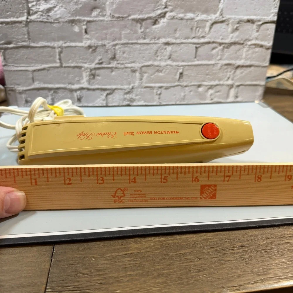 Vintage Hamilton Beach Scovill Model 291 Electric Knife Harvest Gold USA Works
